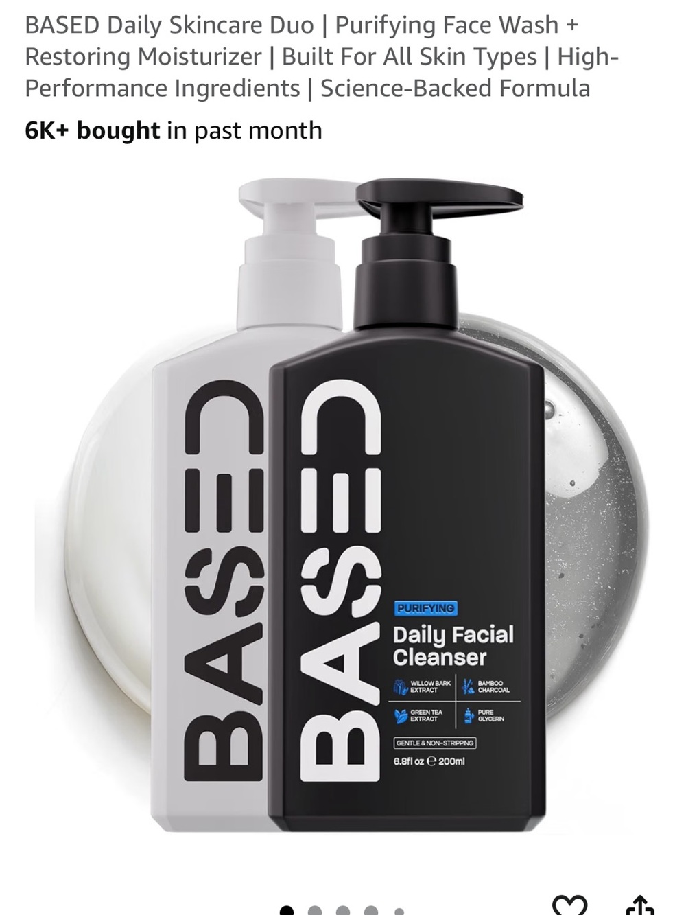 Based Daily Facial Cleanser Duo — Black & White